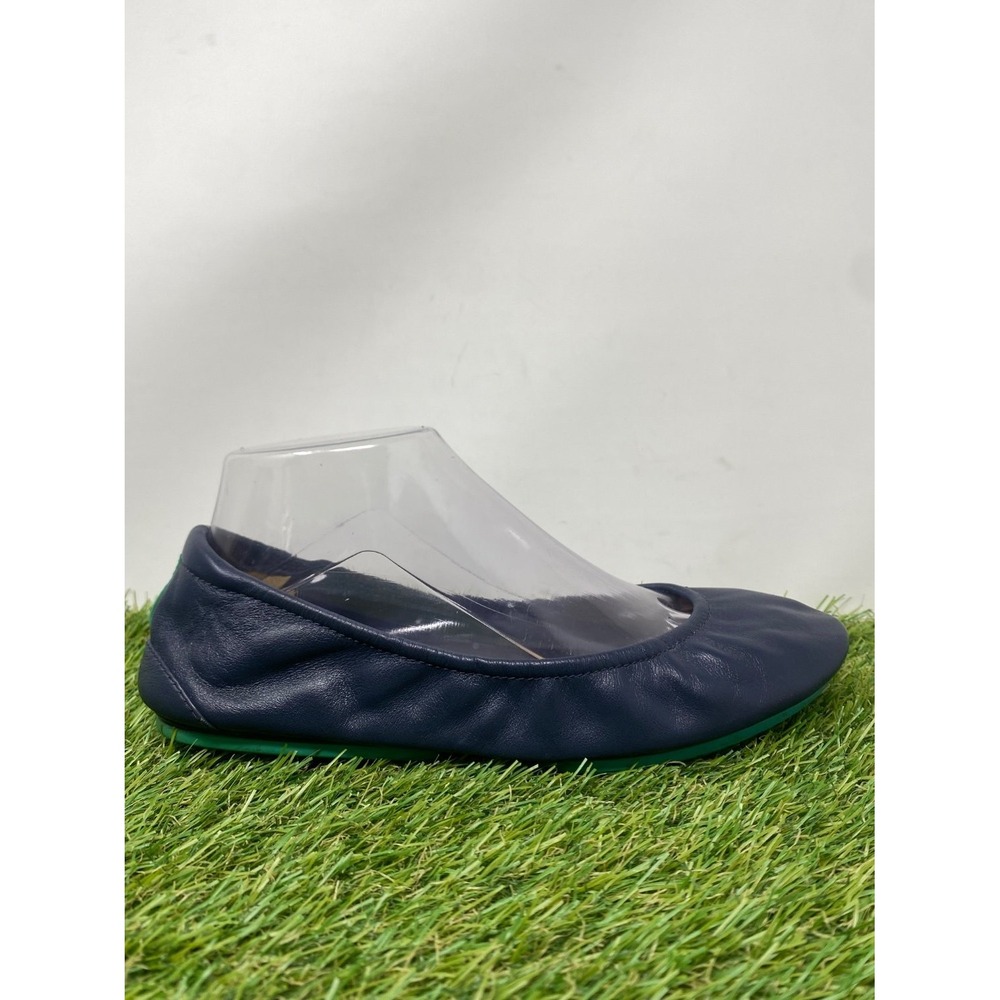 Tieks by Gavrieli Shoe Women 8 Blue Leather Ballet Flat Leather Foldeable Travel